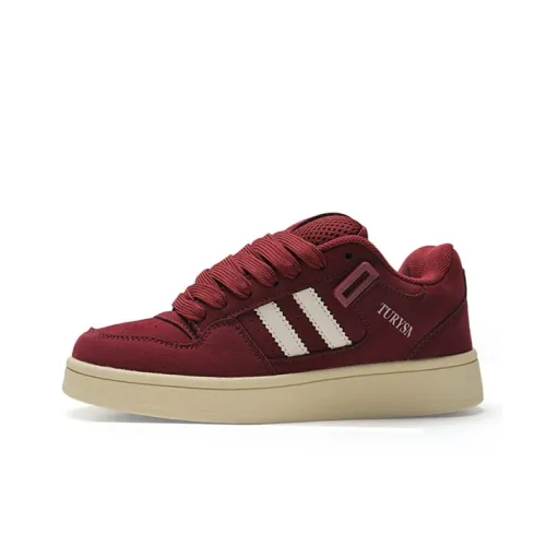 WJA Противоскользящие Амортизирующие Устойчивые к износу Легкие Дышащие Низкие Топ Кроссовки для скейтбординга Унисекс Анкора Красный