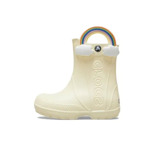 Crocs Low Cut Детские ботинки Кремово-желтые для малышей