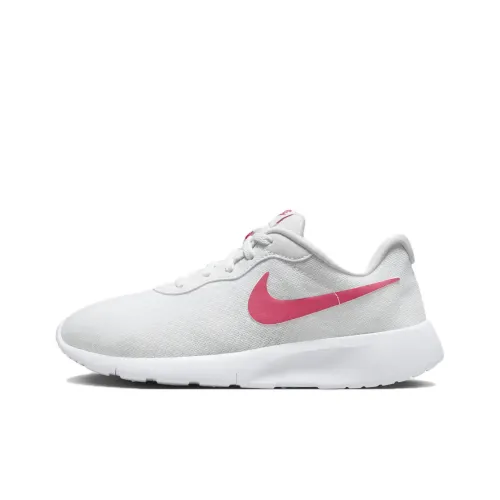 Nike Tanjun EasyOn Устойчивый к истиранию Противоскользящий Низкий Топ Детские Лайфстайл Обувь Белый Розовый Подростки