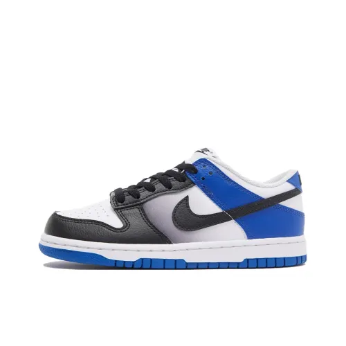 Nike Dunk Детские Скейтбординги Низкий Топ Синий Черный Унисекс
