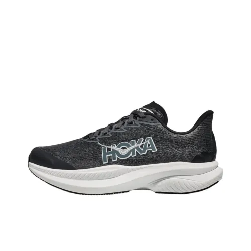 HOKA ONE ONE MACH 6 Детская беговая обувь Низкий топ Черный/Серый Школьный возраст