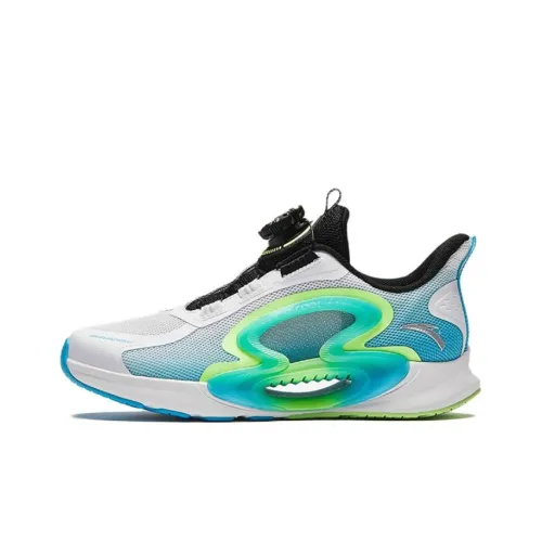 Antakids Chase the Moon 2,0 Детские беговые кроссовки Низкий топ Anta Белый/Хлор Синий Унисекс