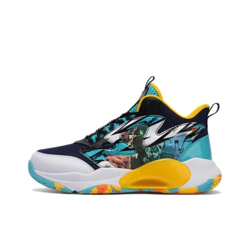 XTEP Slip-resistant Abrasion-resistant MID Топ Детские Баскетбольные Кроссовки Синий Черный