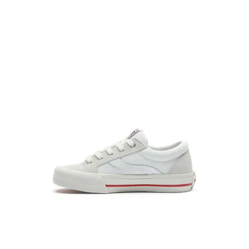 Vision Street Wear Astley Pro Slip-resistant Abrasion-resistant Low Top Kids Canvas Shoes White Kids