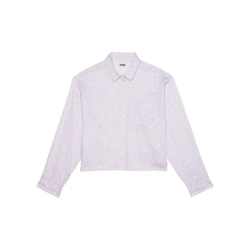 Victoria's Secret Розовый Тенсел™ Длинный рукав Ночной сорочка Пижамный топ Женский Светло-фиолетовый