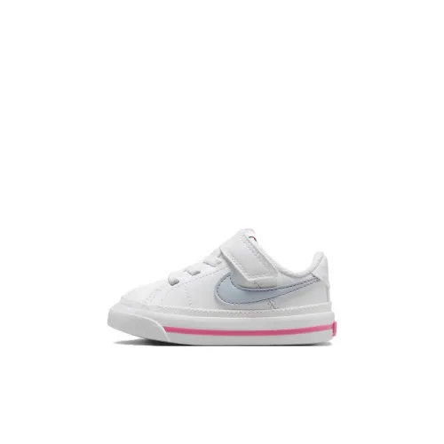 Nike Court Legacy Slip-Resistant Низкие Кеды Малыша Белые и Синие Infant и Toddler