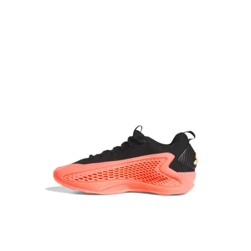 Adidas ANTHONY EDWARDS Series Slip-Resistant и Breathable Low Top Children's Basketball Shoes Orange Black Infant