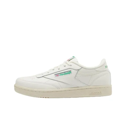 Reebok Club C Series Детские Скейтбординги Низкий Топ Белый Школьный возраст