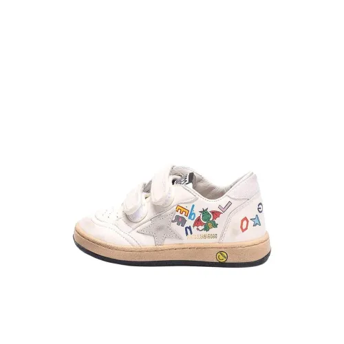 Golden Goose BallStar Low Топ Детские Скейтбординги Белый Детский