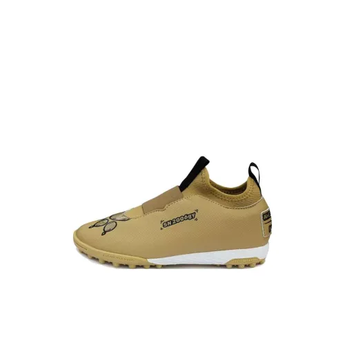 KELME Slip-resistant Abrasion-resistant Низкий топ Детская футбольная обувь Gold Детская