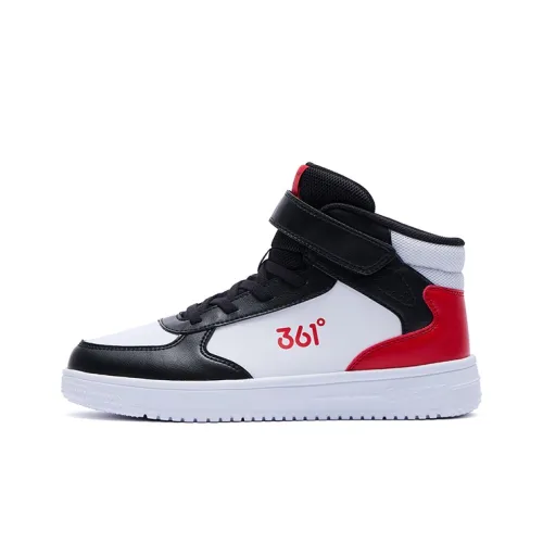 361°KIDS Противоскользящий устойчивый к истиранию высокий топ для детских скейтбординга черный красный