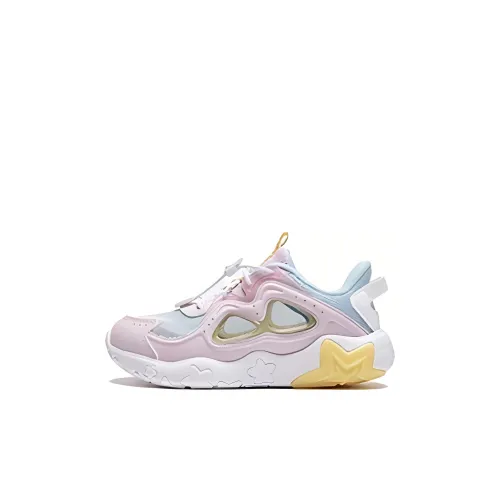 LINING YOUNG Противоскользящие Устойчивые к износу Низкие Кеды для детей Lifestyle Shoes Фиолетово-синие Детские