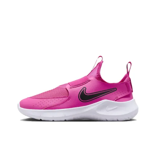 Nike Flex Runner Амортизация Износостойкий Низкий Топ Детские Беговые Кроссовки Розовый Подростки