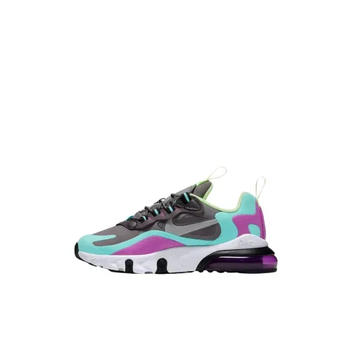 Nike Air Max 270 Ps Low Топ Детские беговые кроссовки Серо-голубой для детей 3-7 лет