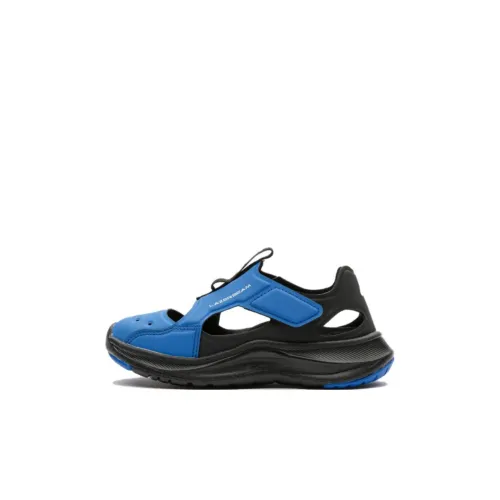 Asics LAZERBEM M Anti KICK Устойчивый к истиранию Легкий Амортизация Дышащие Сандалии Черный Синий Детский