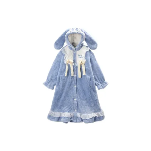 GUKOO Банные халаты Женские Светлый Деним