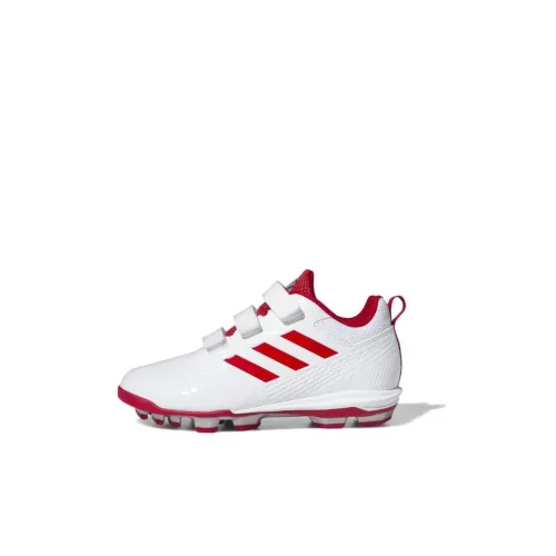 Adidas Stabile 5 Slip-Resistant Abrasion-Resistant Training Shoes White Red Детские