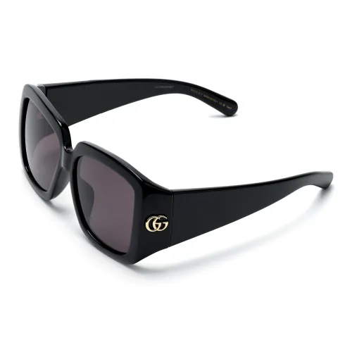 GUCCI Нерегулярная форма Солнцезащитные очки Мужской Черный