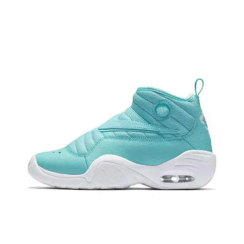 Nike Air Shake Ndestrukt Slip-resistant Shock Absorbers Low Top Детские баскетбольные кроссовки Остров Зеленый Подростки