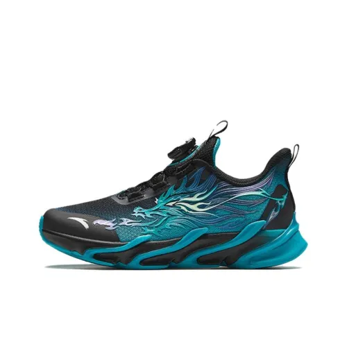 Antakids Chiyan Шокабойеры Устойчивые к износу Анти-KICK Поддержка Низкий Топ Детские Беговые Кроссовки Черный Синий