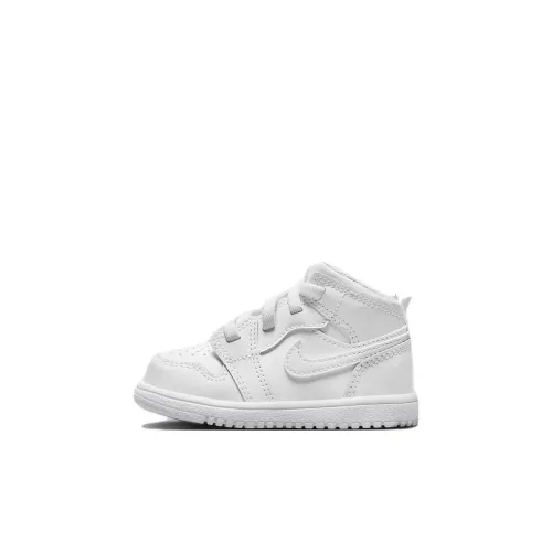 Jordan Air Jordan 1 MID Alt Slip Resistant Abrasion Resistant Низкий Топ Обувь для малышей Белый Infant And Toddler