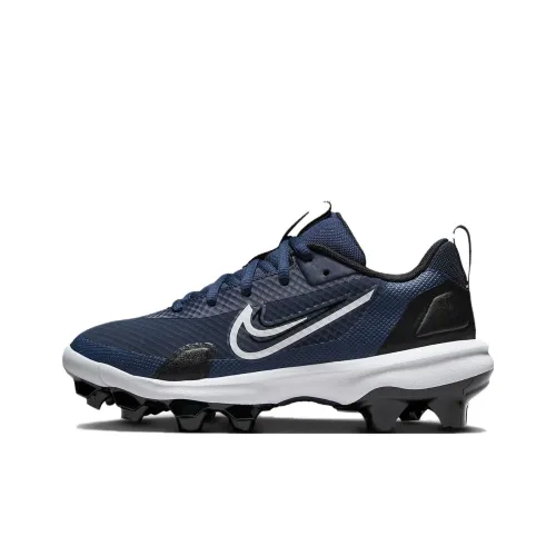 Nike Force Trout 9 Slip-Resistant Abrasion-Resistant Детские Тренировочные Кроссовки Синие Белые Подростки