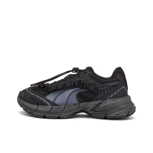 COLLINA STRADA X PUMA Velophasis Противоскользящие устойчивые к истиранию низкий топ беговые кроссовки мужские черные