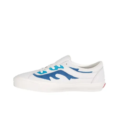 VANS Смелый Ni Flamethrower Low Топ Кроссовки для скейтбординга Унисекс Белый Синий