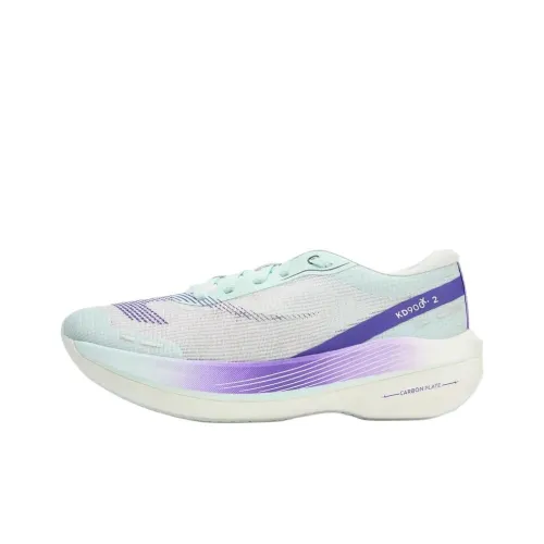DECATHLON KD900 Slip-resistant Abrasion-resistant Low Top Casual Running Shoes Women's White Purple Cyan