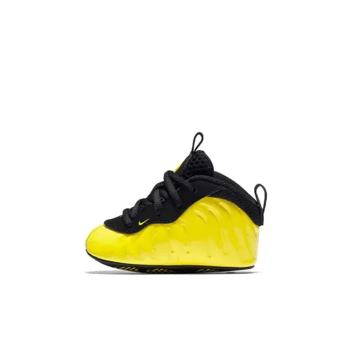 Nike Little Posite One Wu Tang Clan противоскользящая устойчивая к истиранию низкий топ обувь для малышей желтый черный