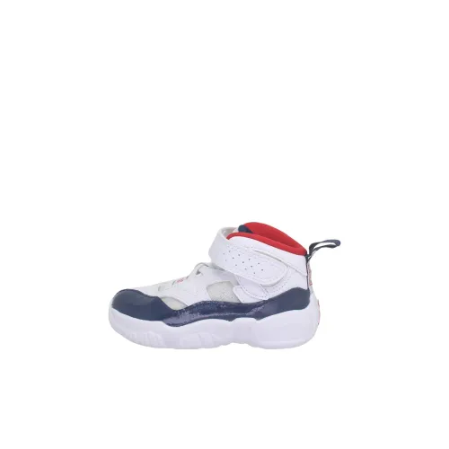 Jordan Jumpman Два Trey Амортизация Износостойкие Низкие Топ Обувь для малышей Белый Новорожденный и Малыш
