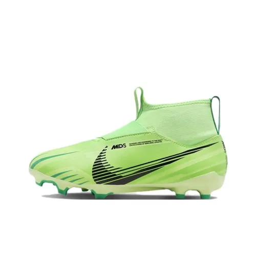 nike Zoom Superfly 9 Jr Acad Mds Fgmg Устойчивый к абразиву MID Топ Детские футбольные бутсы Зеленый