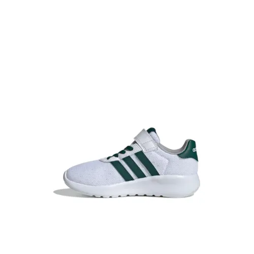 ADIDAS NEO Lite Racer 3,0 Амортизация Износостойкий Низкий Топ KIDS Lifestyle Shoes Белый Зеленый Детский