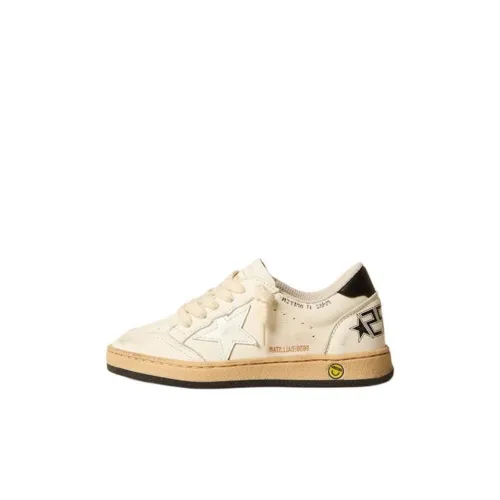 Golden Goose Ball Star Детские Скейтбординги Низкие Топы Экрю Kids