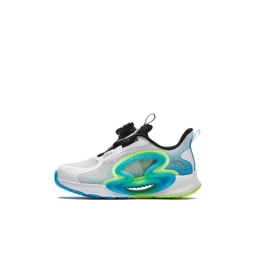 Antakids Ежемесячная амортизация устойчивый к истиранию дышащий низкий топ детские беговые кроссовки белый синий черный дошкольные