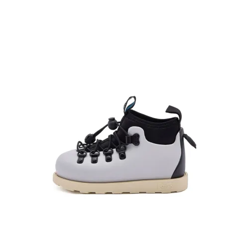 Native Shoes Fitzsimmons Детские утепленные сапоги Техно-серый | Черный | Экрю KIDS