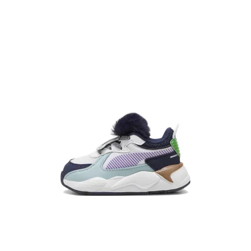 TROLLS X PUMA RS X Abrasion Resistant Низкие Топ Обувь для малышей Белый Синий Фиолетовый Малыш