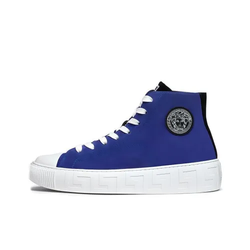 VERSACE Barocco High Top Canvas Shoes Men's