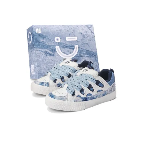 Miniso Низкие кроссовки для скейтбординга унисекс белый синий керамика синий