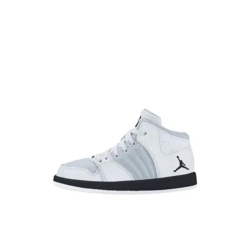 Jordan Air Jordan 1 Детские баскетбольные кроссовки MID Топ Серый Pre School