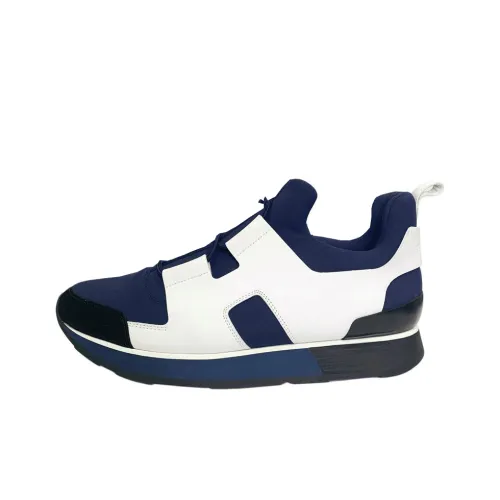 HERMES Низкий топ Повседневная обувь Мужская Синие Белые