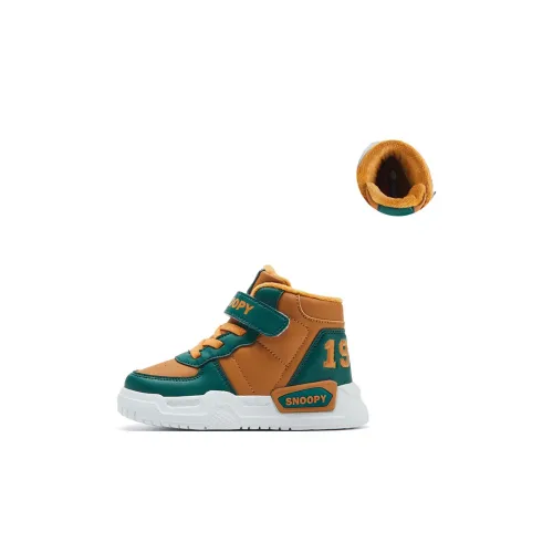 SNOOPY Детские повседневные туфли хаки зеленого цвета для детей