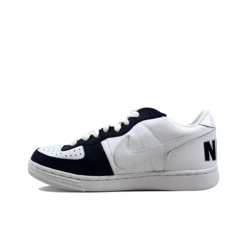 Nike Terminator Аbrasion Resistant Дышащие Низкие Кроссовки для Скейтбординга Мужские Белые Черные