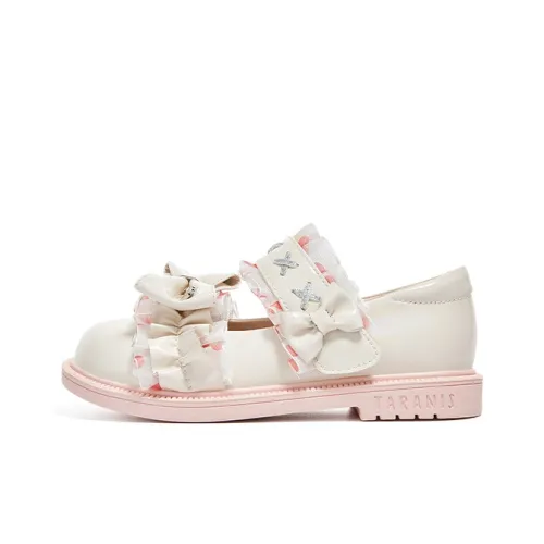 TARANISMETA Коллекция детских кожаных туфель Princess Shoe Collection Белый Розовый Подростки