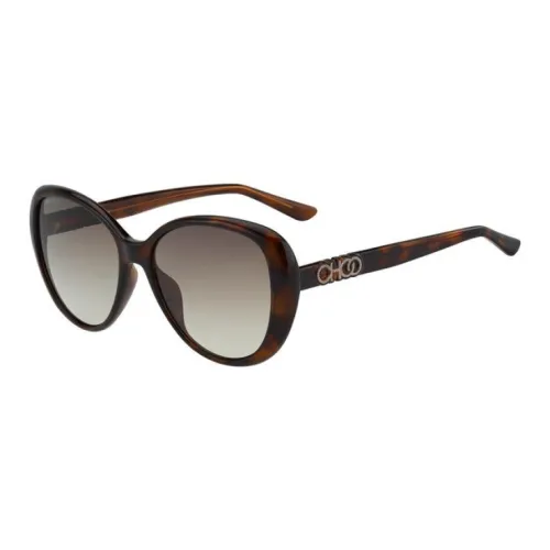 Jimmy Choo Пластик Круглые Солнцезащитные очки Женские Черепаховый