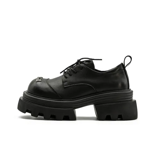 Little Sue Эксклюзивный дизайн Trendy Versatile маленький платформа маленькие кожаные туфли Chunky лоферы женские