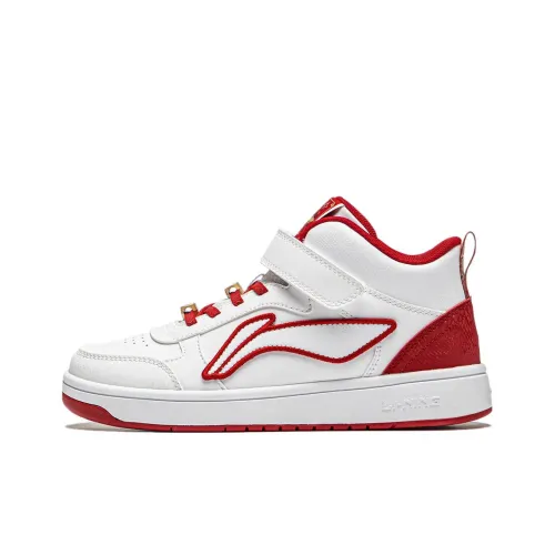 LINING YOUNG Амортизаторы Oтскок MID Топ Детские Скейтбординги Белый и красный