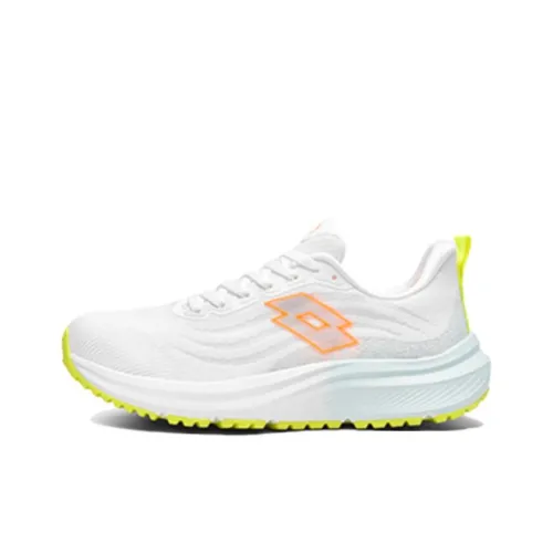LOTTO Flying Slip-resistant Abrasion-resistant Low Top Беговые кроссовки Женские Белый Зеленый