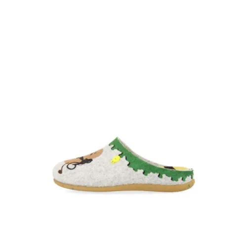 GIOSEPPO Противоскользящие термические детские тапочки серые для дома