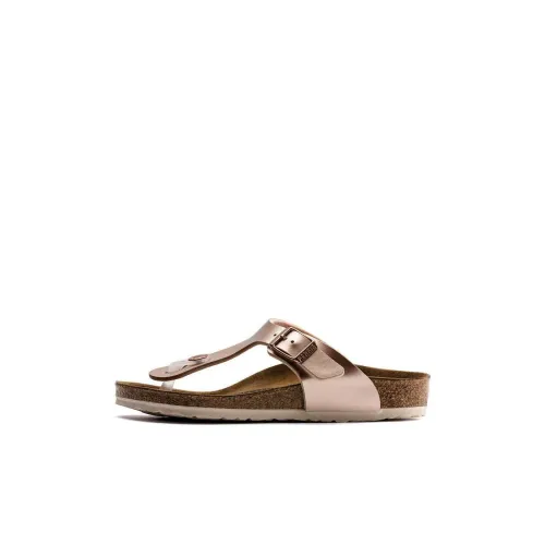 Birkenstock Kids Шлепанцы Розово-золотой Узкая версия Детский